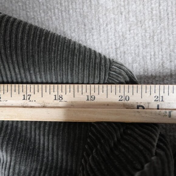 LL Bean Sport Coat Medium Gray Corduroy Patch Pockets Thinsulate Made in USA - Picture 13 of 16